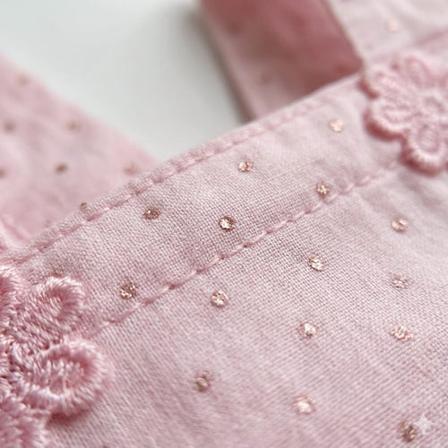 Baby Girl Glitter Party Dress with Frill Straps | Fancy Layered Frock (1-3 Years)