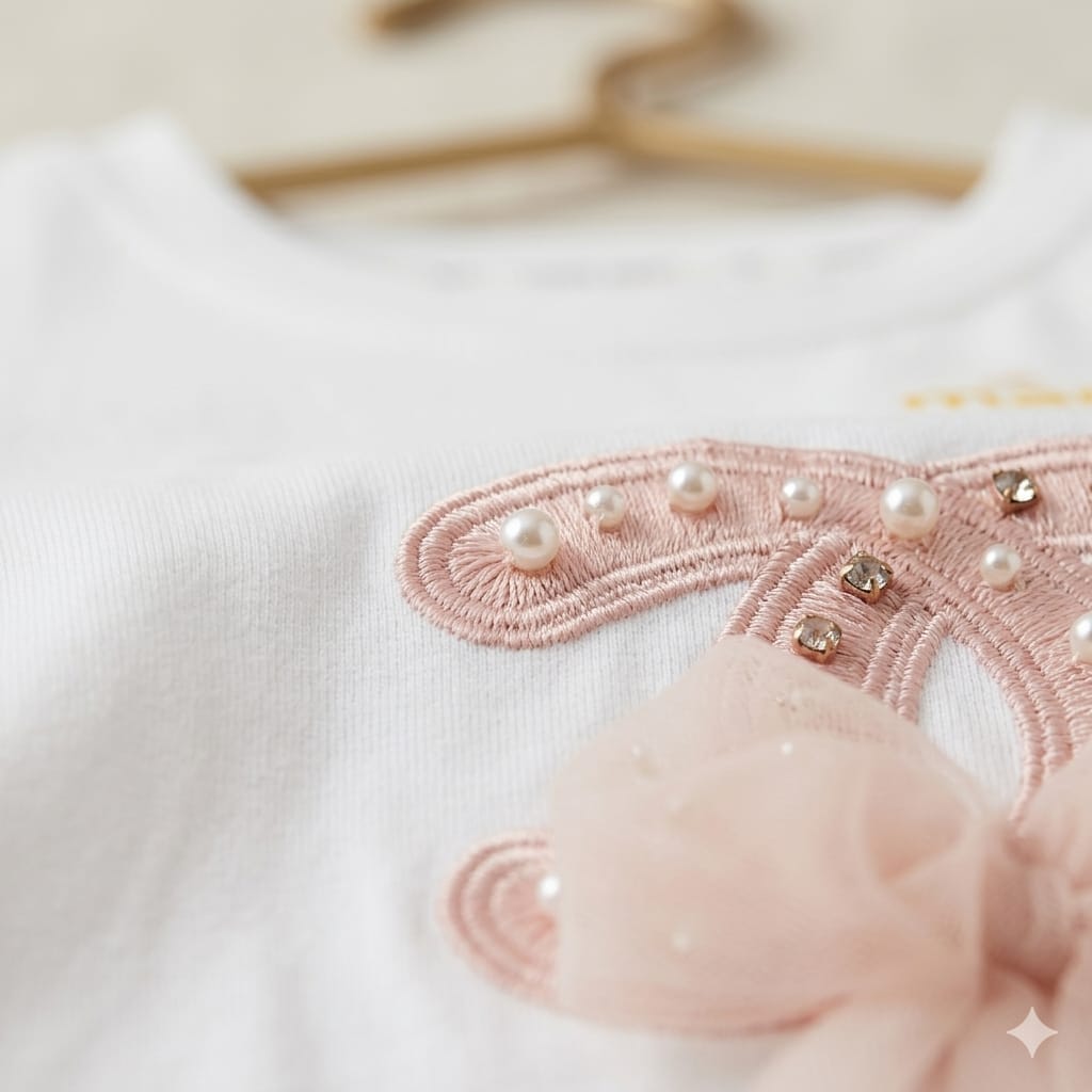 Baby Girl Bow Top & Layered Pink Skirt Set | Cute Summer Outfit