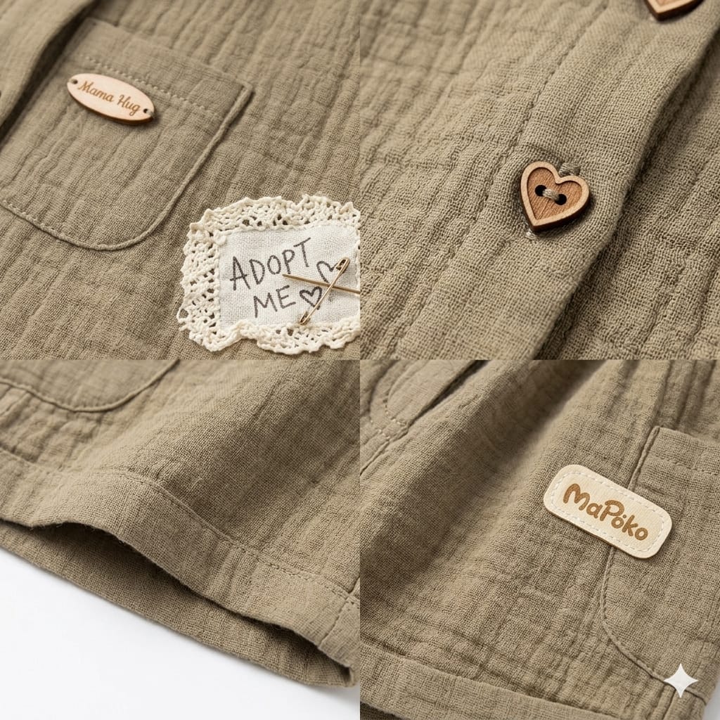 Mama Hug Kids Cotton Co-Ord Set for Girls (Shirt & Shorts) | Soft Summer Wear | 3-5 Years | Olive