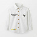 Mama Hug Boys Premium White Casual Shirt | Kids Full Sleeve Printed Cotton Shirt | Party & Casual Wear (1–6 Years)