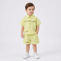 Mama Hug Boys Premium Summer Co-ord Set | Kids Printed Shirt & Shorts Set | Soft Cotton Casual Outfit (1–6 Years)