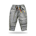 Mama Hug Toddler Soft Denim Jogger Pants – Stretchable Grey Jeans (0–3 Years)