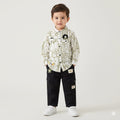 Mama Hug Boys Premium Printed Shirt & Cargo Pant Co-Ord Set | Smart Casual Party Outfit for Boys (5–8 Years)