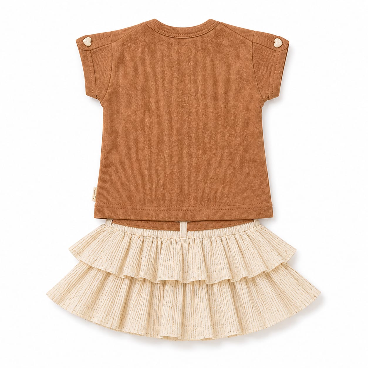 Mama Hug Girls Premium Floral Top & Layered Skirt Co-Ord Set | Soft Summer Party Wear Outfit (5–8 Years)