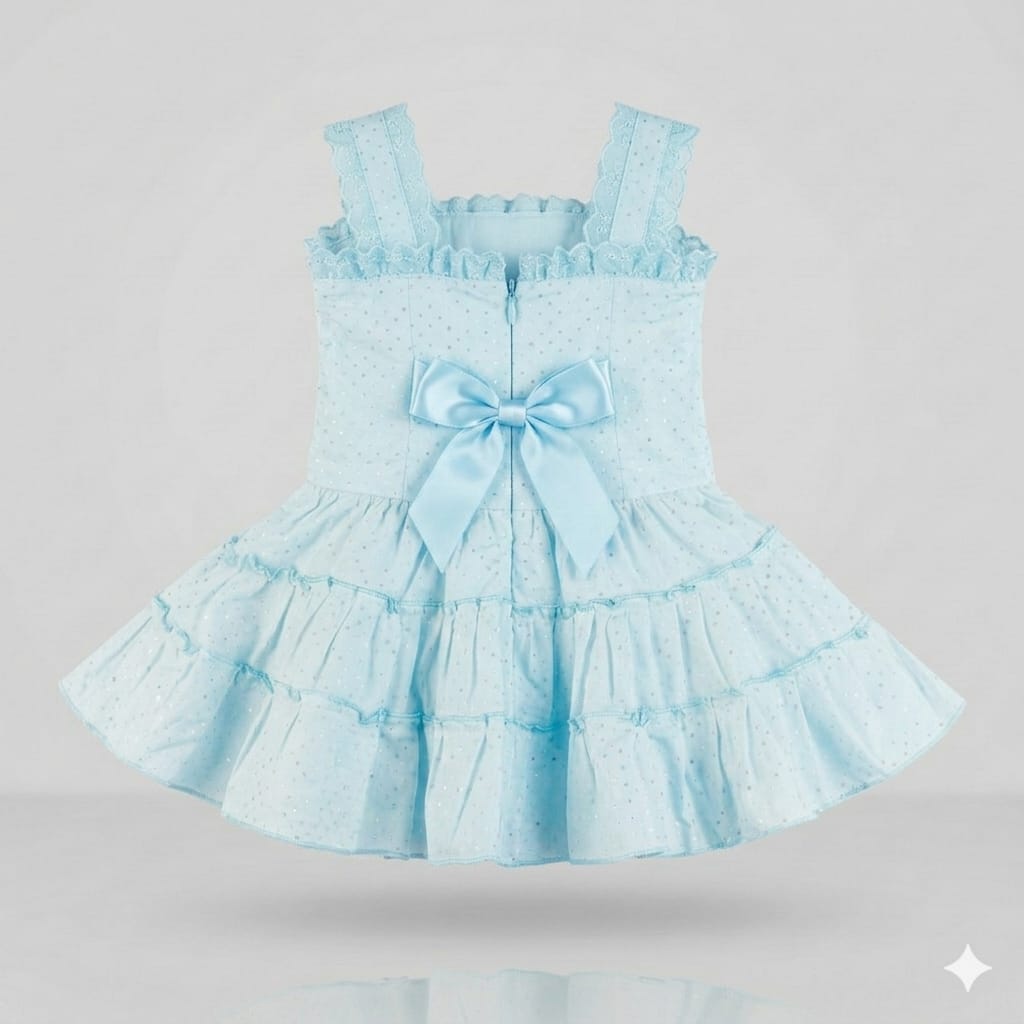 Toddler Girl Fancy Birthday Dress with Frills (2-4 Years)