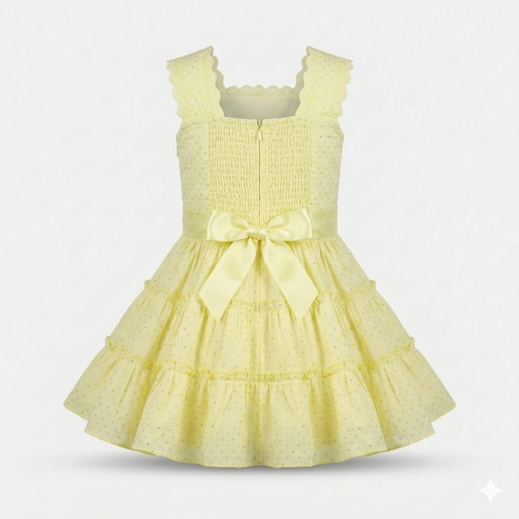Cute Baby Girl Princess Party Dress – Glitter Layered Frock