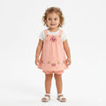 Baby Girl Butterfly Dungaree Dress Set with Bloomer | Soft Cotton Toddler Outfit (1-2 Years)